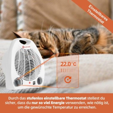 SHX Heizlüfter mit Kippschutz 2000W, SHX01HL2000