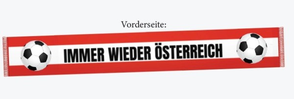 WM Fanartikel Seidenschal Österreich, 130x90cm, 80021