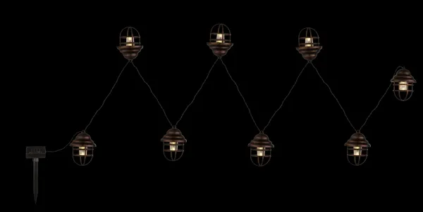 Preview: Globo Solarleuchte Lavino, LED Solar Lichter Kette, 33059-8