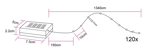Globo Solarleuchte Trianta, LED Lichterkette, 33718-120