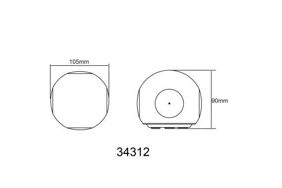 Globo Außenleuchte SLICE, 4 Strahl 4.5W IP54 3000K 350LM, 34312