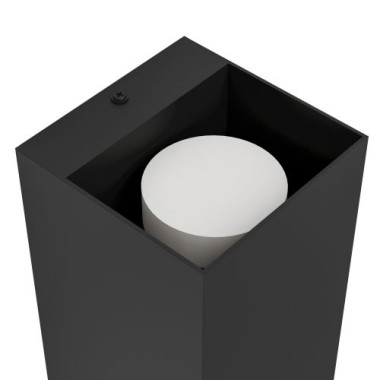 Preview: EGLO LED Außenleuchte Eremitana, GU10, 11cm, Metall, schwarz, 900189