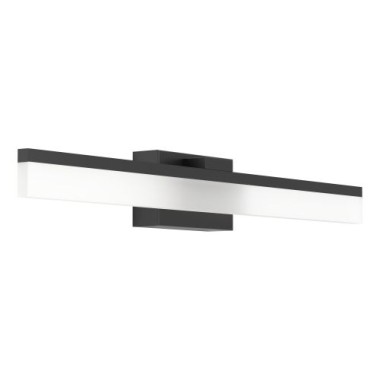 EGLO LED Wandleuchte Palmital, Bad-Spiegellampe, IP44,59,5cm, 1350lm, Schwarz, 900845
