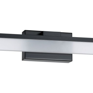 Preview: EGLO LED Wandleuchte Palmital, Bad-Spiegellampe, IP44,59,5cm, 1350lm, Schwarz, 900845