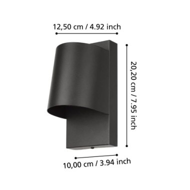 Preview: EGLO LED Außen Wandlampe Stagnone, 900691