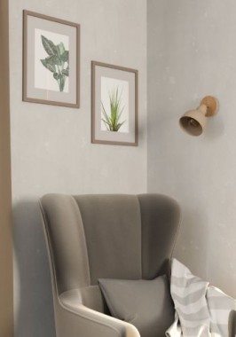 Preview: EGLO Wandlampe Arrecife, E27, Ø14,5cm, Metall, beige, 900711