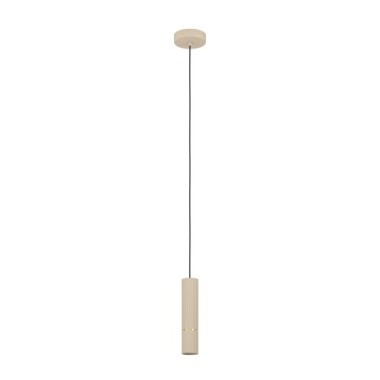 EGLO LED Hängelampe Caminia, GU10, Ø6cm, beige, Metall, 901151