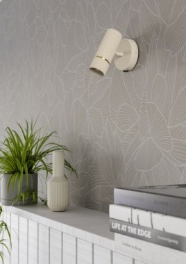 Preview: EGLO Wandlampe Caminia, GU10, 11x15,5cm, Metall beige, 901153
