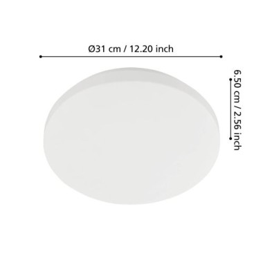 Preview: EGLO LED-Deckenleuchte IP54 Sensor Ø31cm 2250lm - Approdo, 901527