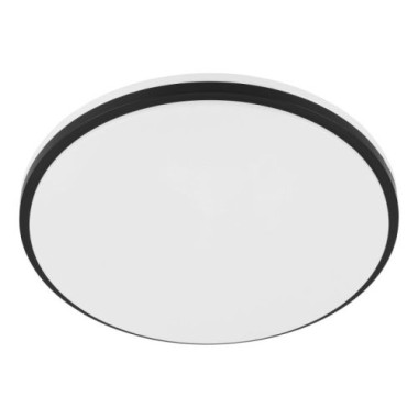 EGLO LED-Deckenleuchte Margidore, IP54 CCT Ø34cm Schwarz 2250lm, 901529