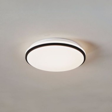 Preview: EGLO LED-Deckenleuchte Margidore, IP54 CCT Ø34cm Schwarz 2250lm, 901529