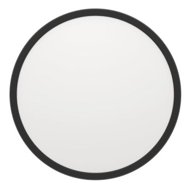 Preview: EGLO Deckenleuchte Minerario, Schwarz, IP54, warmweiß, Ø 30 cm, 901572