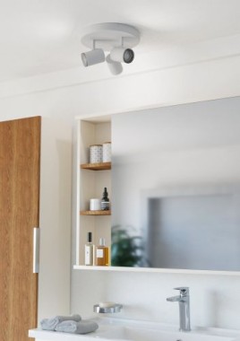 Preview: EGLO Deckenlampe 3-flammig Consuma 1, GU10, IP44, Ø25cm, 901962
