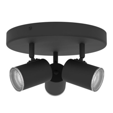 EGLO Deckenlampe 3-flammig Consuma 1, GU10, IP44, Ø25cm, 901965