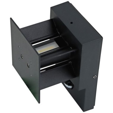 E2 Elektro Außenwandleuchte QUBE Sensor up&down, 7W, CCT, IP65, anthrazit, 2528000451696