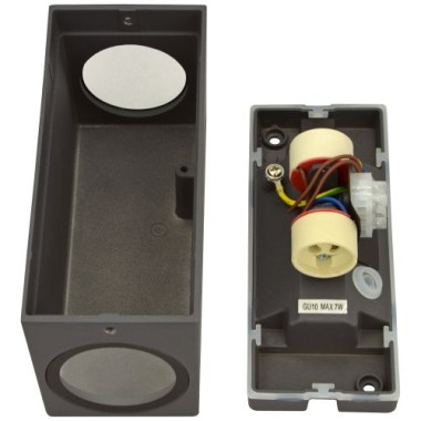 Preview: E2 Elektro Außenwandleuchte ASTER up&down, GU10, IP65, anthrazit, 2528000141696
