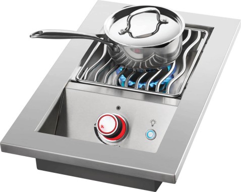 Napoleon Einbau Brenner mit einheitlicher Oberfläche der Serie 700 mit Edelstahlabdeckung, 1 Brenner, BIB10RTPSS-CE