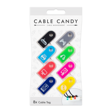 MLINE Cable Candy, Kabelbeschriftung, Farbmix, 8 Stk., CC004