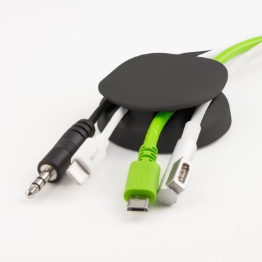 MLINE Cable Candy, Kabelhalter und Kabelführung, Turtle schwarz, CC008