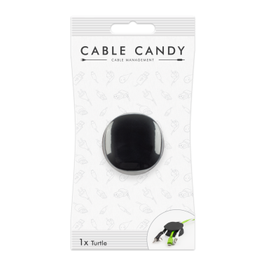 MLINE Cable Candy, Kabelhalter und Kabelführung, Turtle schwarz, CC008