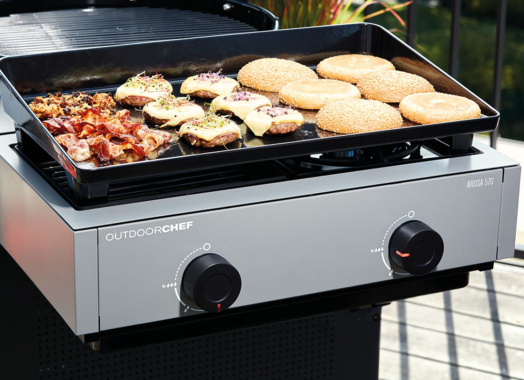 Outdoorchef Gasgrill AROSA 570G Grey Steel, 50mb, inkl. Zubehör, 18.128.34MAP