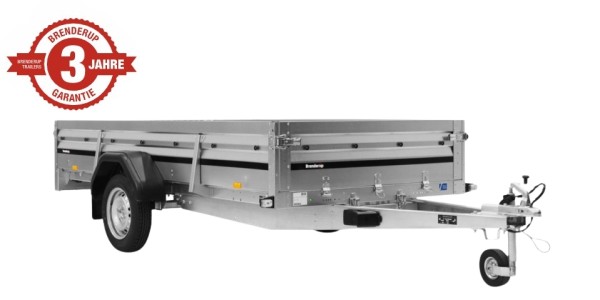 Brenderup PKW-Anhänger 2300SUB750, inkl. Gasdruckfeder 600N, kippbar, 317020/101413