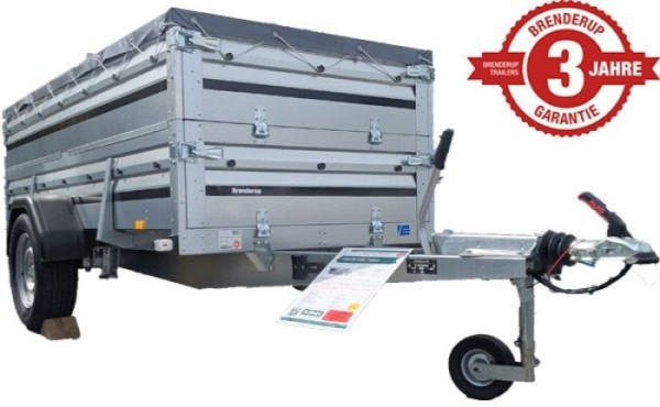 Brenderup PKW-Anhänger 2260SB1300 SET - inkl. Kastenaufsatz u. Flachplane