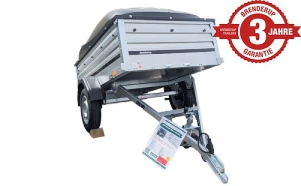 PKW-Anhänger 1205SXLUB750 Set hohe Bordwände, Deckel schwarz  39020
