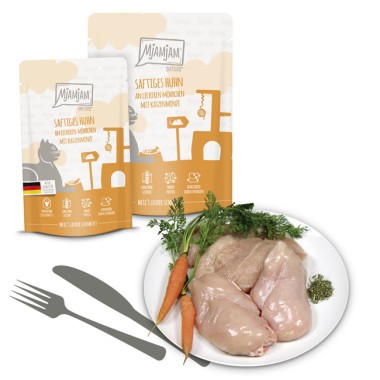 MjAMjAM Quetschie - saftiges Huhn an leckeren Möhrchen, 300g, 11401