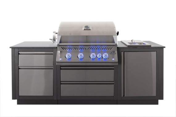 Napoleon OASIS™ 105 Outdoor-Küche, Einbau 32 Zoll der Serie 700 mit SIZZLE ZONE™ Seitenbrenner, 6 Brenner, ODK105-BIG32P-1-DE