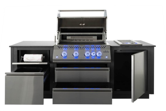 Napoleon OASIS™ 105 Outdoor-Küche, Einbau 32 Zoll der Serie 700 mit SIZZLE ZONE™ Seitenbrenner, 6 Brenner, ODK105-BIG32P-1-DE
