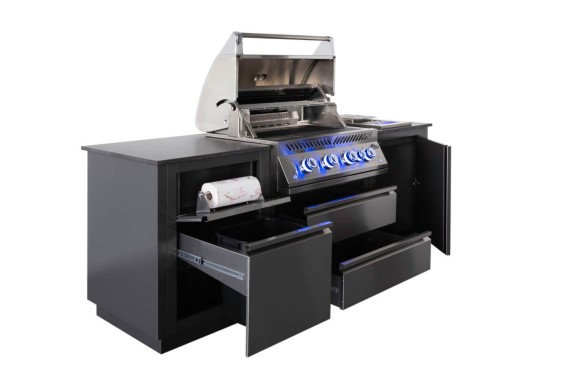 Napoleon OASIS™ 105 Outdoor-Küche, Einbau 32 Zoll der Serie 700 mit SIZZLE ZONE™ Seitenbrenner, 6 Brenner, ODK105-BIG32P-1-DE