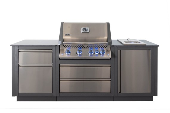Napoleon OASIS™ 105 Outdoor-Küche, Einbaugrill P500 mit SIZZLE ZONE™ Seitenbrenner, 6 Brenner, ODK105-P500P-DE
