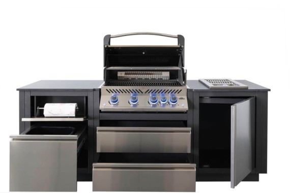 Napoleon OASIS™ 105 Outdoor-Küche, Einbaugrill P500 mit SIZZLE ZONE™ Seitenbrenner, 6 Brenner, ODK105-P500P-DE