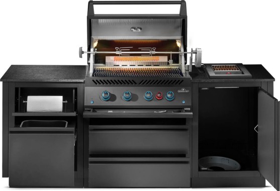Napoleon OASIS™ 105 Outdoor-Küche, 32-Zoll-Einbaugrill der 700er-Serie, mattschwarz 32-Zoll-Einbaugrill der 700er-Serie, 6 Brenner, ODK105MK-BIG32P-1-DE