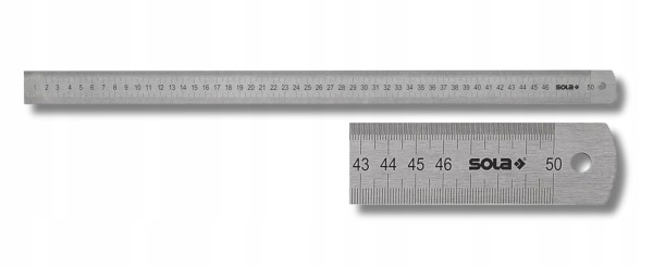 SOLA Edelstahl-Lineal LSB 1000 mm, grau, 56104701