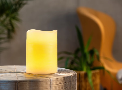 Preview: Schlaraffenland LED Kerze MOLTO, 15 x 30cm, Creme, 5383