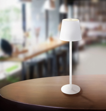 Preview: GLOBO Akku LED Tischleuchte VANNIE, H 36 cm, dimmbar, weiß, 58438W