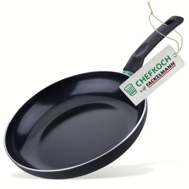 Fackelmann Chefkoch Aluminium-Pfanne Bielefeld Ø28 cm, mit Keramik-Antihaft-Beschichtung, 23365