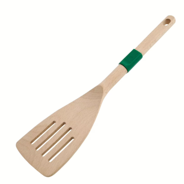 Fackelmann Chefkoch Schlitzwender aus nachhaltigem Buchenholz, 31,3 x 7,3 cm, 31161