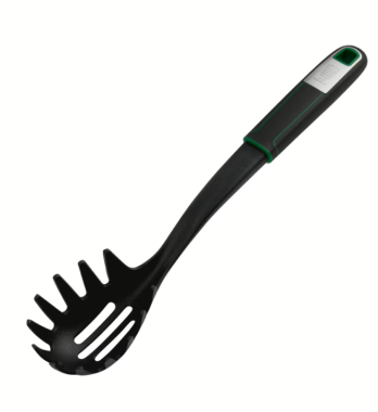 Fackelmann Chefkoch Spaghetti-Zange Premium, Hitzebeständig bis 270°C, Soft-Touch-Griff, 23105