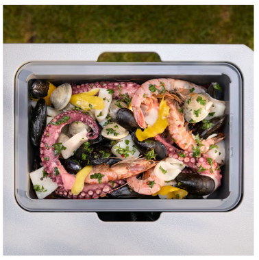 Preview: Weber Works Aufbewahrungsbox mit Schneidebrett-Deckel, 3400131