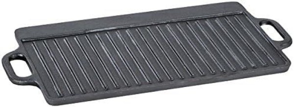 ACTIVA Dutch Oven 7-teiliges Set in Holzkiste, Gusseisen, mit Kochtopf, Stieltopf, Grillplatte, Pfanne, Deckelheber und Untersetzer, 20080
