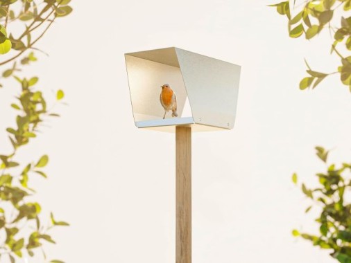 Alberts Vogelhäuschen Delta, DIY Montage, zum aufhängen oder hinstellen, 145 x 265 x 160 mm, Sendzimirverzinkt, 355128