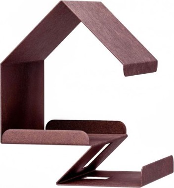 Alberts Vogelhäuschen Kreativ, DIY Montage, zum aufhängen oder hinstellen, 150 x 150 x 180 mm, Rostbraun, 355166