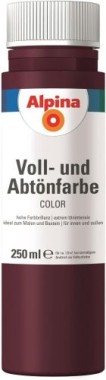 Alpina COLOR Voll- und Abtönfarbe, Berry Red seidenmatt, 250 ml, 846534