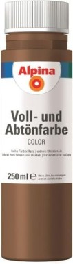Alpina COLOR Voll- und Abtönfarbe, Candy Brown seidenmatt, 250 ml, 846393