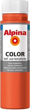 Alpina COLOR Voll- und Abtönfarbe Happy Orange seidenmatt, 250 ml, 819644