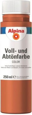 Alpina COLOR Voll- und Abtönfarbe, Italian Red seidenmatt, 250 ml, 819655