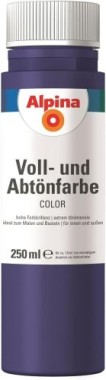 Alpina COLOR Voll- und Abtönfarbe, Pretty Violet seidenmatt, 250 ml, 846388
